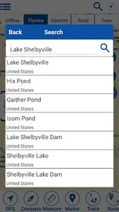 Lake Shelbyville Offline Chart screenshot 1