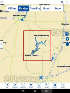 Lake Shelbyville Offline Chart screenshot 14