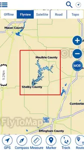 Lake Shelbyville Offline Chart screenshot 7
