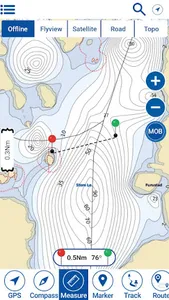 Stora Le sjö Offline GPS Karta screenshot 0