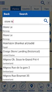 Stora Le sjö Offline GPS Karta screenshot 1