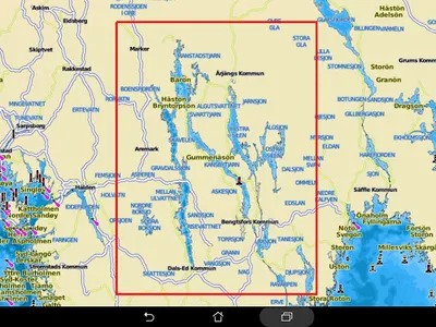 Stora Le sjö Offline GPS Karta screenshot 18