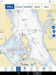 Stora Le sjö Offline GPS Karta screenshot 9