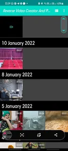 Reverse video creator & player screenshot 0
