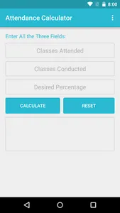 Attendance Calculator screenshot 0