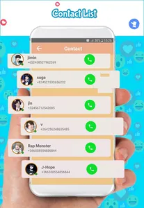 jimin bst Fake call : chat & l screenshot 4