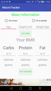 Ultra Basic Macro Tracker Coun screenshot 2
