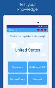 Capitals of the countries Quiz screenshot 4