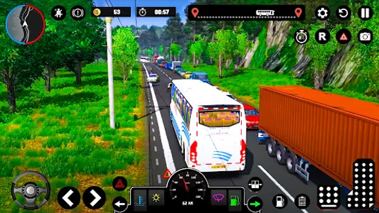City Coach Bus Sim 3D Game screenshot 1