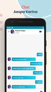 Aespa Karina Fake Chat & VCall screenshot 5