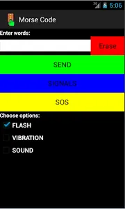 Morse Code Flashes screenshot 1