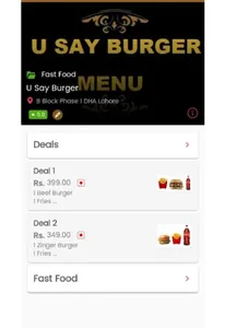 Food Demo Application screenshot 1