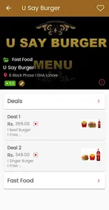 U SAY BURGER screenshot 0