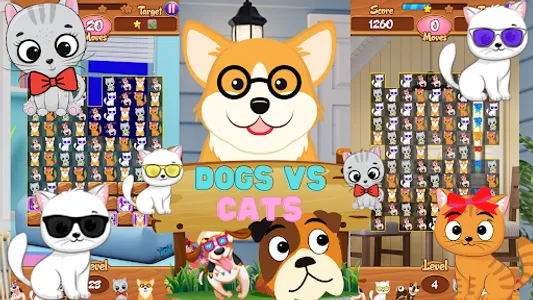 Pets Dogs Cats Kids Pop Match3 screenshot 10