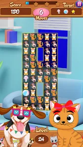 Pets Dogs Cats Kids Pop Match3 screenshot 13