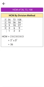 Prime Factorization, LCM & HCM screenshot 13