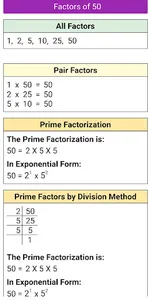 Prime Factorization, LCM & HCM screenshot 15