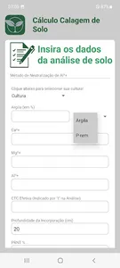Cálculo Calagem de Solo screenshot 4