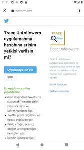 Trace Unfollowers on Twitter screenshot 1