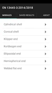 Pressure Equipment Calculator  screenshot 1