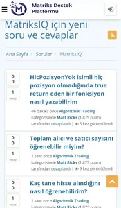 Matriks Destek Platformu screenshot 1