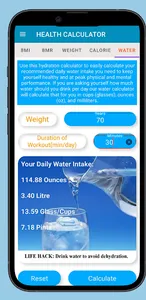 Health Calculator:Calorie,BMR screenshot 5