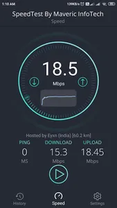 Speedtest screenshot 1