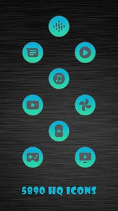 Dusky Blue Infinity Icons screenshot 1