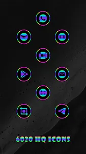 Neon Colors Infinity Icons screenshot 2