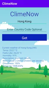 ClimeNow screenshot 1