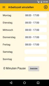 WorkingTime - Arbeitszeiten screenshot 2