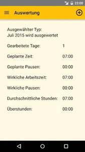 WorkingTime - Arbeitszeiten screenshot 3