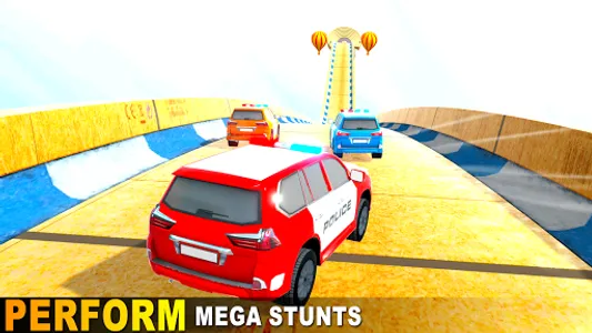 Mega Ramp Police Car Stunts 20 screenshot 3