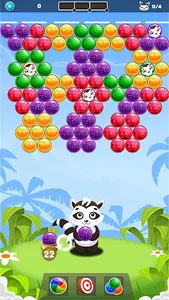 Bubbles: Racoon Rescue Bubble  screenshot 1