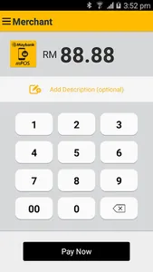 Maybank mPOS screenshot 1