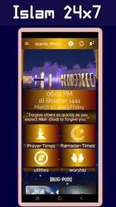 Islamic World: Prayer & Qibla screenshot 1