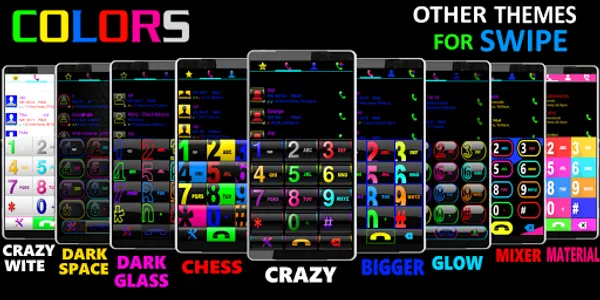 THEME SWIPE DIALER PINK ROSES screenshot 2
