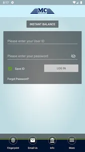 M C Bank Mobile Banking screenshot 1