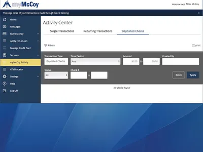 myMcCoy Mobile Banking screenshot 13