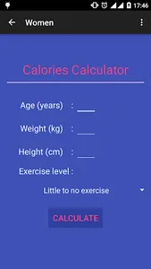 Calories Calculator screenshot 1