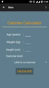 Calories Calculator screenshot 3