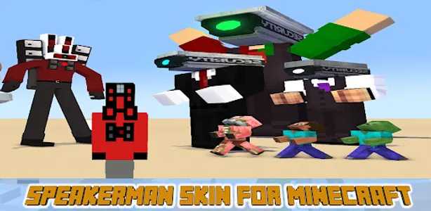 Speakerman skin for minecraft screenshot 1