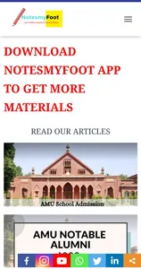 Amu/JMI/BHU Papers-Notesmyfoot screenshot 2