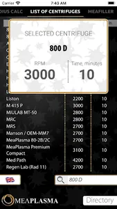 MeaPlasma PRGF calculator screenshot 0