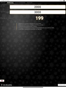 MeaPlasma PRGF calculator screenshot 4