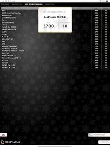 MeaPlasma PRGF calculator screenshot 5