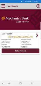 Mechanics Bank Auto Finance screenshot 0