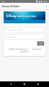 Disney Advertising Sales App screenshot 0