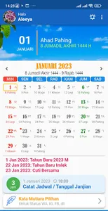 Kalender Indonesia Lengkap screenshot 1