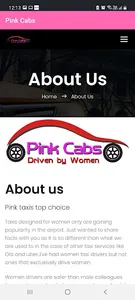 Pinkcabs screenshot 1